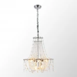 Подвесная люстра Lussole Rains LSP-6000 (220V, хрусталь, на цепи)