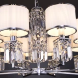 Подвесная люстра Eurosvet Zaffiro 10099/8 хром (220V, на цепи)