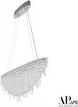Подвесная люстра светодиодная APL LED Sicilia SH505.0.60.B.Ni.4000 (220V, хрусталь, на тросе)