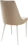 Стул NEPAL-P БЕЖЕВЫЙ #5, велюр/ белый каркас M-City 461MC03822