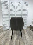 Стул M-City Роден Premier 25 Серый, велюр / черный каркас