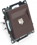 Розетка Ethernet RJ-45 (коричневый) Stekker Катрин 49023