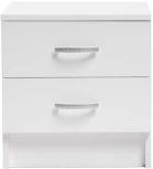 Прикроватная тумба Woodville Адайн белое дерево / белое дерево 507383