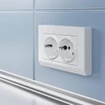 Рамка для двойной розетки Stark (белый) Werkel W0081801 (a050905)