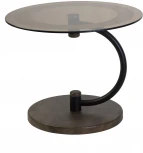 Стол журнальный Дуэт 13Н черный/дуб маррон/тонированное от фабрики Mebelik