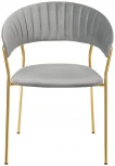 Стул Turin серый с золотыми ножками Bradex Home FR 0910