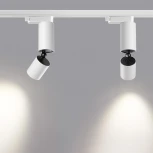 Светильник трековый однофазный трехжильный Novotech Tubo 359320 белый LED 10W 220V 3000K 1100Лм (круглые)