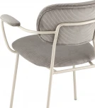 Стул обеденный Stool Group Deia кремовая экокожа черные ножки арт.УТ000040334