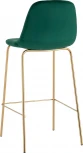 Стул барный Валенсия SN велюр зеленый золотые ножки 2 шт Stool Group (арт.УТ000038301)