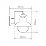 Настенный фонарь уличный Elektrostandard Talli черный GL 3002D (220V, IP44)