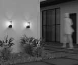 Уличный настенный светильник Maytoni Amas O432WL-01GF (220V, круглые, IP54)