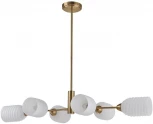 Потолочная люстра на штанге Lumion Monroe 6512/6C латунь E14 6*40W 220V