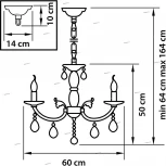 Подвесная люстра Osgona Stregaro 694061