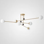 Люстра на штанге Jesi Gold ImperiumLoft Jesi01 (185383-26) (220V, шарики)