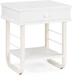 Прикроватная тумба Woodville Малгома белая 511606