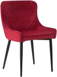Стул обеденный RICHARD (черные матовые ножки, бордовый велюр (V108-85))