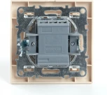 Переключатель двухклавишный (слоновая кость) Stekker Эрна 39920