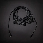 Комплект подключения с 3 коннекторами 24V, Длина 3м, Провод Черный ПВХ