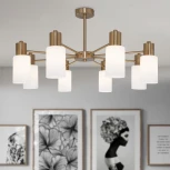 Потолочная люстра на штанге Eurosvet Vegga 70160/8 латунь (220V)