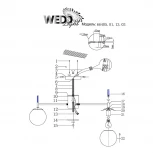 Потолочная люстра Wedo Light Monkiero 66405.01.13.03