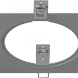 Рамка для двух встраиваемых светильников Lightstar Intero, прямоугольник, серый