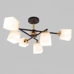 Потолочная люстра на штанге Imex MD.4080-6-S-BK+FGD