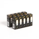 Лампочка светодиодная капсульная прозрачная колба G9 5 Вт 480 lm 3000K теплое белое свечение Gauss 107809105