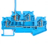 Зажим пружинный 4-х проводной проходной ЗНИ 2 уровня ЗНИ 4 мм2 Stekker 39974