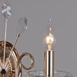 Бра ILLUMICO IL2367-1WOR-39 GD (220V, хрусталь, подвески, подсвечник, свеча)