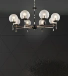 Подвесная люстра Wedo Light Kameliya WD3624/8H-FGD-BK-WT