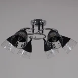 Потолочная люстра на штанге Reluce 70139-3.3-06 CR+BK (220V)