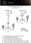 Подвесная люстра Aployt Gaell APL.704.13.06 (220V)