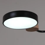 Потолочная люстра на штанге светодиодная Reluce 03326-0.3-03 BK+WOOD