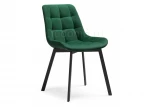 Стул Notta на металлокаркасе Челси зеленый / черный 493364