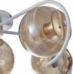 Потолочная люстра Arte Milano AMALFI 326208/3+1 WH+FG (220V, шар)