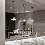 Подвесной светильник Stone Pendant White ImperiumLoft Marble01 (101775-26) (220V, на проводе, круглые)