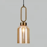 Умный подвесной светильник Eurosvet Flou 50229/1 янтарный (220V, на проводе, круглые)