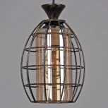 Подвесной светильник Reluce 03525-0.4-01 BK+GD (220V, на проводе)