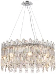 Подвесная люстра Legacy 2158/09/08P Stilfort (220V, хрусталь, подвески, на тросе, круглые)