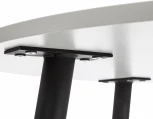 Стол URANUS ЛДСП/металл, 90x90x77 см, Белый/Черный Tetchair 19314