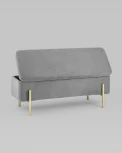 Банкетка Stool Group Болейн с ящиком велюр серый УТ000025572