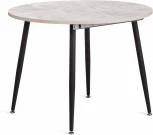 Стол VELETA ЛДСП/HPL/металл, 100 x 100+40 75 см, Агат серый/чёрный Tetchair 19739