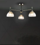 Потолочная люстра на штанге Wedo Light Olis WD3617/3C-AB-BK-WT