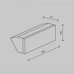 Настенный уличный светильник Maytoni Brick O436WL-L20GF3K (LED, 220V, IP54)
