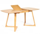 Стол раскладной VAKU (Ваку) основание бук, столешница мдф, 80x120+40x75см, Натуральный Tetchair 13987