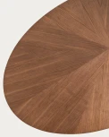 Стол обеденный La Forma (ex Julia Grup) Naanim (Каучук,МДФ,Шпон ореха,Дерево,Орех,Шпон)