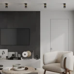 Светильник накладной светодиодный Novotech Aristo 359338 черный LED 10W/3W 3000K 1090Лм 170-265V ARISTO (220V, круглые)