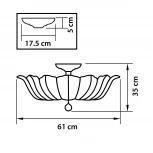 Потолочная люстра Osgona Riccio 705132