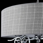 Подвесная люстра Freya Bertrand FR5906-PL-05C-CH (220V, на цепи, узор в клетку)