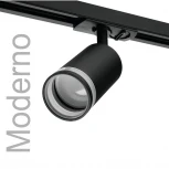 Трековый светильник однофазный Wolta WTL-GU10/04B под лампу GU10 черный MODERNO